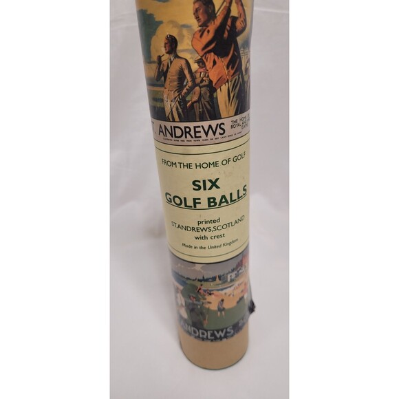 NEW St. Andrews Scotland Six (6) Golf Balls with Crest - Gift Souvenir Tube Box - Picture 3 of 5